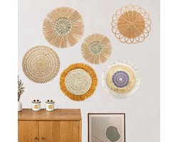 Wanddecoraties van Rotan - Unieke Patronen - Natuurlijke Elegantie