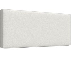 Wandgemonteerd hoofdbord van linnen - 140 x 60 cm - gewatteerd hangend hoofdbord voor de slaapkamer - crèmekleurig