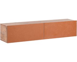 Wandgemonteerd tv-meubel GLADSTONE Rood