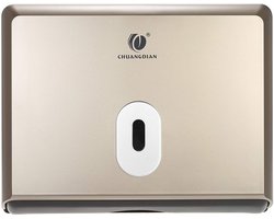 Wandgemonteerde badkamertissuedispenser Tissueboxhouder voor meervoudig gevouwen papieren handdoeken HMTM-8055