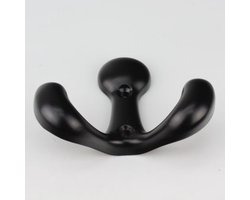 Wandhaak Daan - zwart | Jashaak | Wandhaak | kapstok haken | Kapstokhaak | Hookz