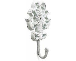 Wandhaak Kapstok Kapstokhaak - Wit - 19 x 10.5 x 4.5cm