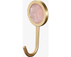 Wandhaak Rose | Handdoekhaakjes | Goud Roze | Twee stuks | Luxe design | Multifunctioneel | Wandhaakjes | Handdoekhouder | Goud Roze Handdoek Haakjes | Lijm wandhaak | Kapstokhaak