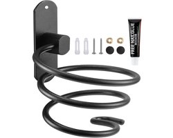 Wandhouder Föhn en Stijltang - Universele Badkamer Organizer van Aluminium