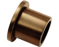 Wandhouder voor gordijnroedes 25 mm - Metalen wandmontage met montagemateriaal - Elegante afwerking in brons