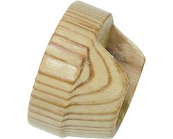 Wandhouder voor Gordijnroedes Ø 28 mm - Houten Steunen met Montagemateriaal - Eenvoudige Wandmontage