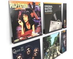 Wandhouder voor Vinylplaten - 6-delige Set van Acryl met Schroeven - Ideaal voor Foto's en Platen