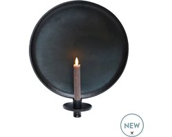 Wandkandelaar Jovita | Zwart - Black | L35 x B11 x H39 cm