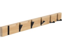 Wandkapstok - 6 Haken - kapstok hangend - Kapstokhaak - Kledinghaak - Stoer - Onverwoestbaar - Brut