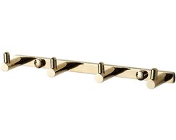 Wandkapstok Messing - Muurhanger Haken - Thuis Opbergen - Sterk & Duurzaam - 22 of 29 cm - Messing