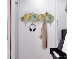 Wandkapstok met 7 Haken – Moderne Wand Gemonteerde Coat Rack van Metaal – Heavy Duty Kapstokhaak voor Hal, Slaapkamer, Woonkamer en Gang – Decoratieve Wandhaken Organizer – HomebyNicole