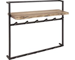 Wandkapstok met Hoedenplank - 12 Haken - Kapstok Air Solid - Giga Meubel