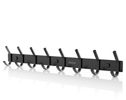 Wandkapstok - Muur Kapstok - 16 haken - Kledinghanger - Hangend - RVS - Inclusief Bevestigingsmateriaal - Rheme