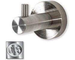 Wandkapstok – Zilver RVS – 5x7x5 cm – Compacte haak voor keuken of badkamer