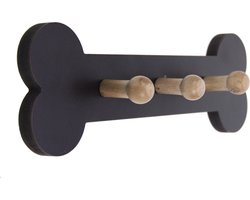Wandkapstokje Bot 3 haken hout 35,5x6,5x11,5cm