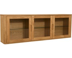 Wandkast Hangend Naturel Oil - Eiken Fineer - 180x34x60 cm - Wandkast Nyborg - Giga Meubel