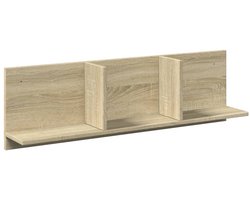 Wandkast | Hangkast | Muurkast | Opbergkast 100x16,5x30 cm bewerkt hout sonoma eikenkleurig