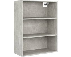 Wandkast | Hangkast | Muurkast | Opbergkast 69,5x32,5x90 cm betongrijs