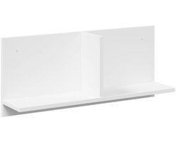Wandkast | Hangkast | Muurkast | Opbergkast 70x16,5x30 cm bewerkt hout wit