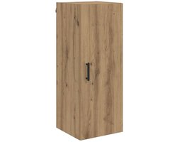 Wandkast | Hangkast | Muurkast | Opbergkast Artisan Eiken 34,5 x 34 x 90 cm Bewerkt hout
