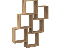 Wandkast Houten Wandplank Rechthoekig Woonkamer Slaapkamer Hal Modern Organisch Ambachtelijk VidaXL