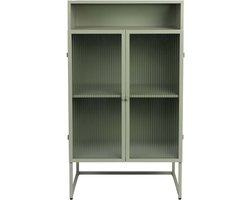 Wandkast Rechthoek - Metaal Groen - 60x35x105cm - Giga Meubel