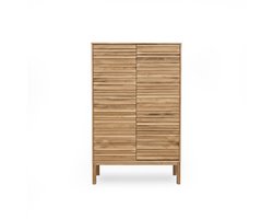 Wandkast Stage - Mangohout Naturel - 2 Deuren