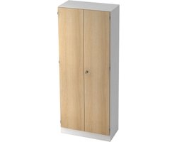 Wandkast - Wit/Eik - 80 x 42 x 200,4 cm - Signa K 6200 SG
