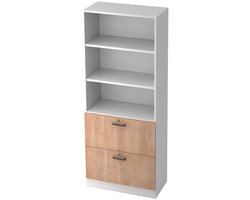Wandkast - Wit/Walnoot - 80 x 42 x 200,4 cm - Signa G 7300 SG