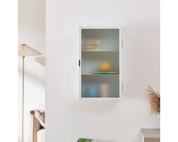 Wandkast Zundert 60x35x15 cm wit [en.casa]