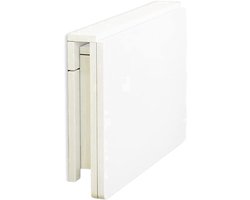 Wandklapptafel – Wandtafel – Inklapbare Tafel – Ruimtebesparend Bureau – Kinderbureau – Massief Houten Wandklapptafel – Wit – 100x50x33 cm – Duurzaam en Stevig – Eenvoudig Inklapbaar