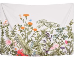 Wandkleed binnen - Wandtapijt - Bloemen - Vintage - Muurkleed - Wanddoek Stof - 200 x 150 cm - Wanddecoratie - Wandhanger - Muurhanger - Fotobehang - Poster - Ulticool - Cadeau - Tiener - Meisje - 10 - 11 - 12 - 13 - 14 - Jaar