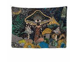 Wandkleed binnen - Wandtapijt - Hippie - Muurkleed - Wanddoek Stof - 200 x 150 cm - Bohemian Wanddecoratie - Wandhanger - Muurhanger - Fotobehang - Poster - Ulticool - Boho Decoratie - Woonkamer - Slaapkamer