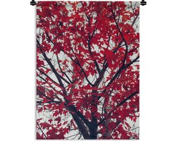 Wandkleed - Wanddoek - Esdoorn - Bladeren - Herfst - Natuur - 150x200 cm - Wandtapijt