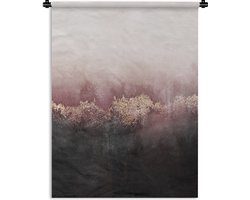 Wandkleed - Wanddoek - Glitter - Goud - Abstract - 150x200 cm - Wandtapijt