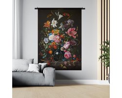 Wandkleed / Wanddoek | Vaas met bloemen Jan Davids de Heem | 120 x 160 cm | PosterGuru