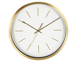 Wandklok aluminium Ø25cm