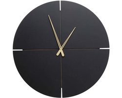 Wandklok Andrea Zwart Ø60cm Kare Design
