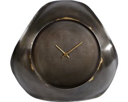 Wandklok "Antigua" S antiek messing metaal 35x35x8cm