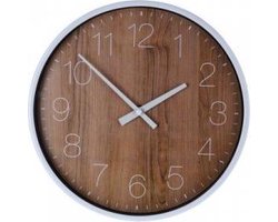 Wandklok bamboe - 25 cm - klok wand - kamer