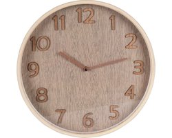 Wandklok Beige 38 cm - Uurwerk - Keukenklok - Wand - Muur - Klok