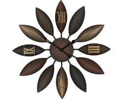 Wandklok BEINWIL 55 cm Metaal Bruin
