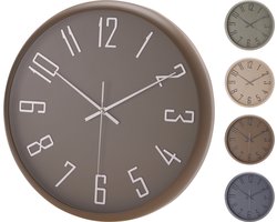 Wandklok-cijfers-4 verschillende kleuren