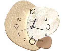 wandklok, creatieve stille moderne Scandinavische stijl kristallijn porselein batterij power decoratie school, woonkamer, keuken, kantoor