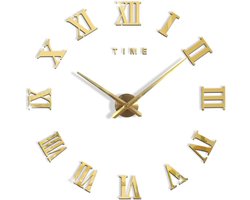 wandklok, doe-het-zelf moderne mute grote muur frameloze verwijderbare klok 3D-stickers thuis kantoor decor cadeau