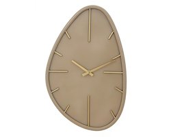 Wandklok Evia organisch beige