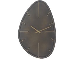 Wandklok Evia organisch brons