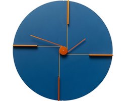 Wandklok Felice 30cm blauw Kare Design