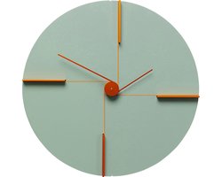 Wandklok Felice 30cm groen Kare Design