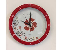 Wandklok Flower Power